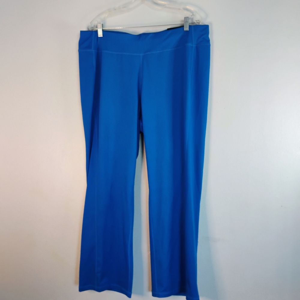 NWT Alfred Dunner Easy Going Pants Size 18W Cobalt Blue Activewear Sport Workout